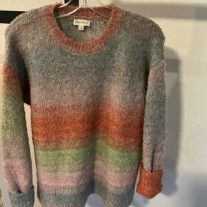 Hem & Thread Multicolor Striped Sweater